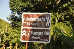 Combento Cave Pool Sign
